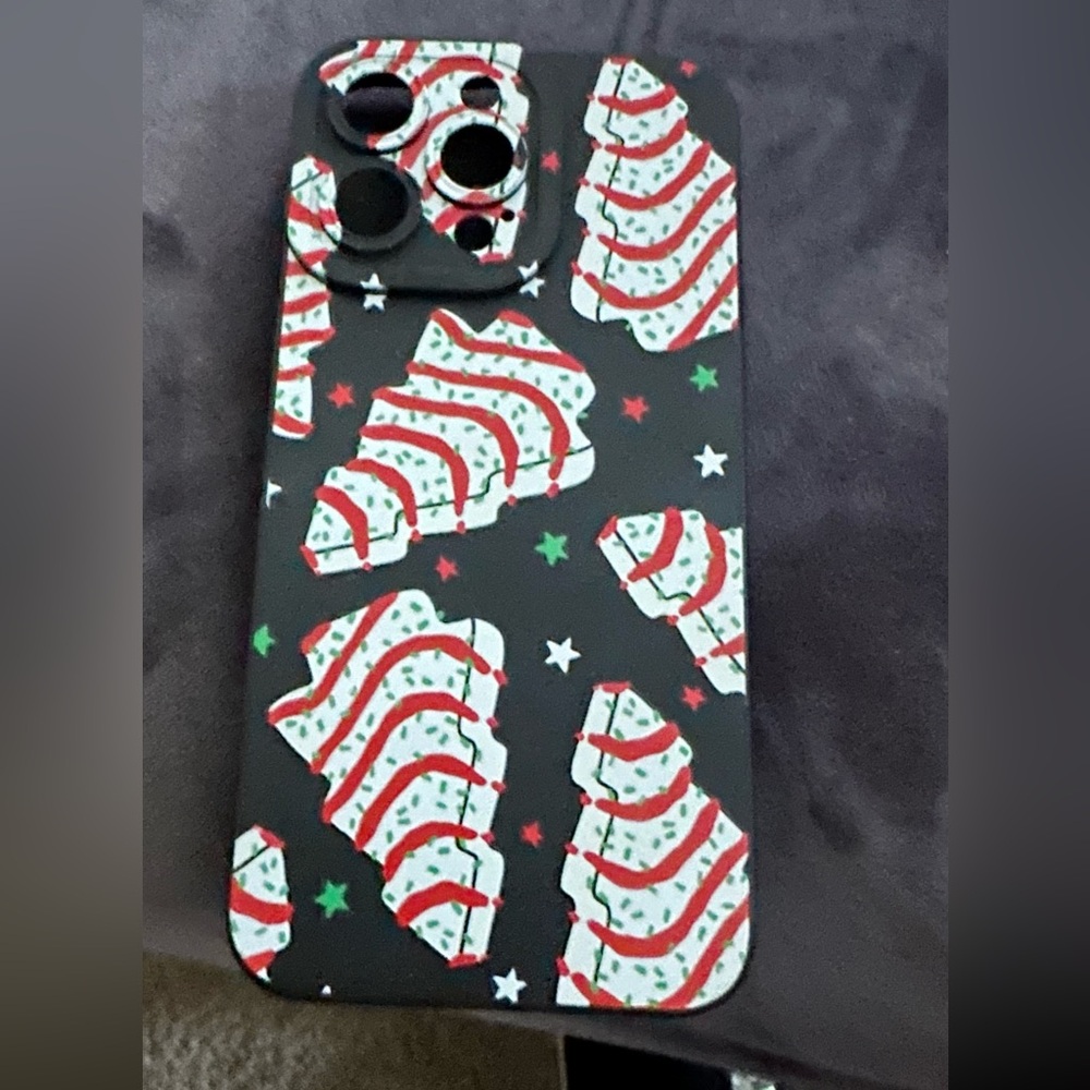 iPhones 14 max pro Christmas case. Little Debbie cakes